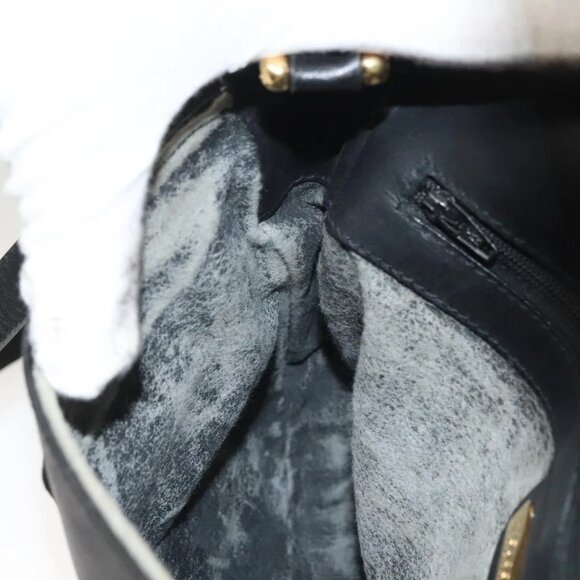 GUCCI Micro GG Supreme Shoulder Bag PVC Black Gold 001 41 4425 Auth ep9569 - Picture 12 of 16